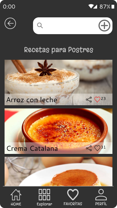 Categorías — Postres, almuerzos y más