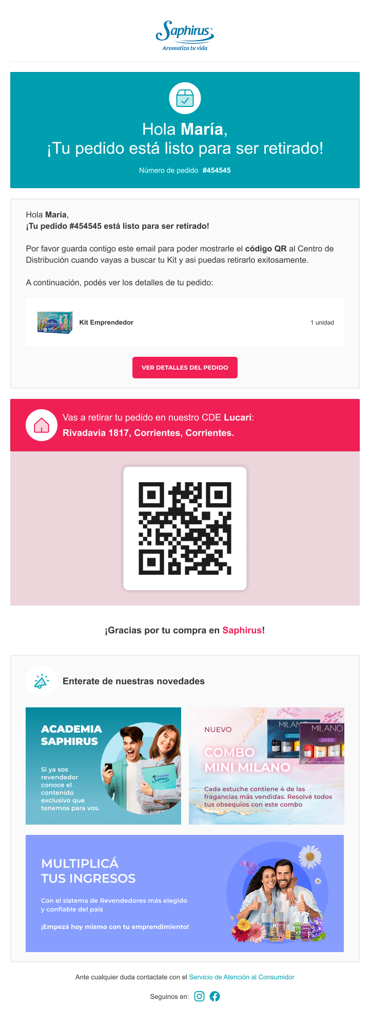 Entrega con QR — Código de verificación único